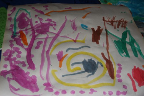 painting 3 yr old