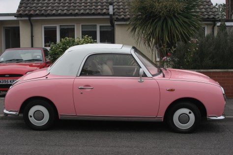 pink figaro side view