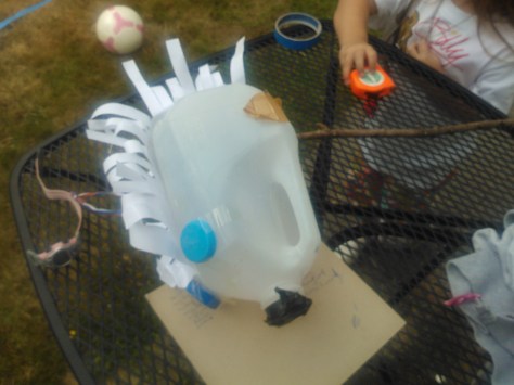 milk carton hobby horse