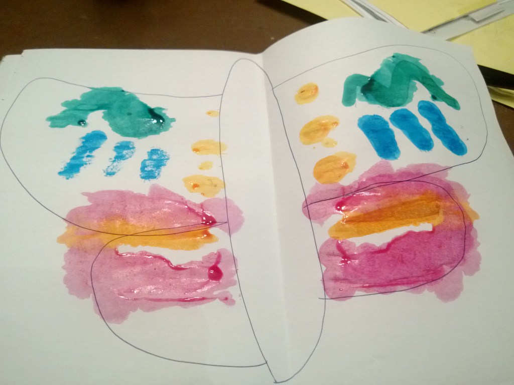 painting butterflies