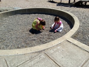 playing in the dirt