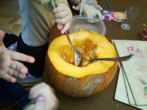 Look at all the seeds, they look like lemons but with no other side