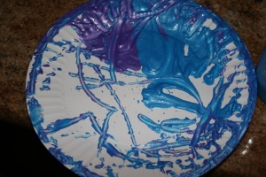 marble and salad spinner paint