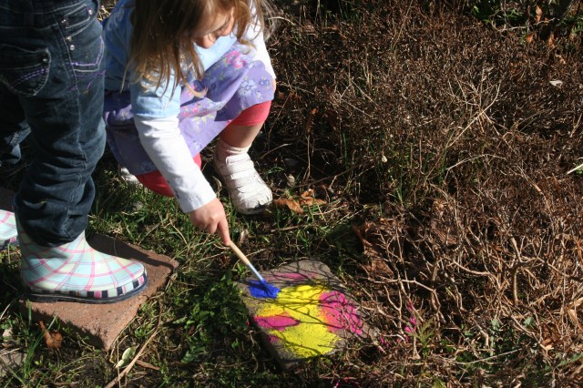 painting stepping stones