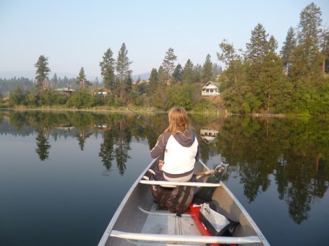 canoe on curlew lake