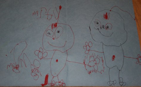 4 yr old drawing people