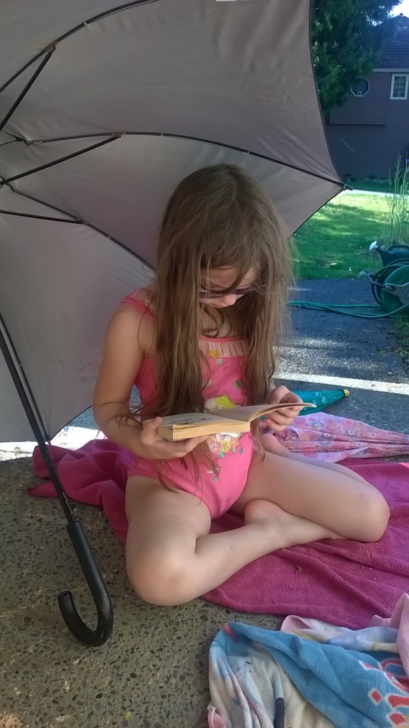 reading in the sun