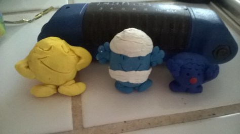Mr Men polymer clay models