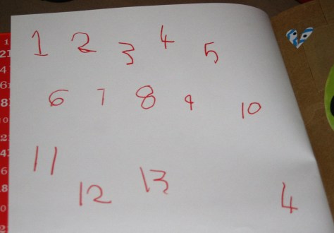 Why did someone write on it?... Oh, I think it's meant to be like that. I think it is meant to be Lola's writing.