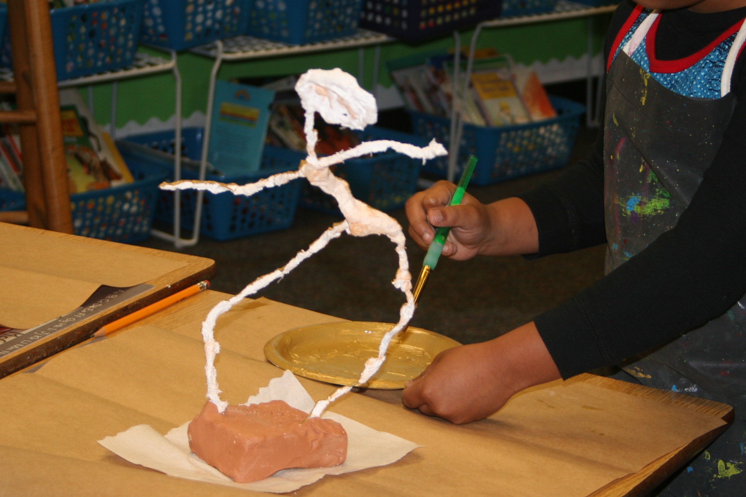 sculpture with plaster