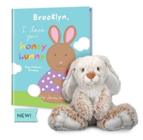 I Love You Honey Bunny &amp; Plush Gift Set