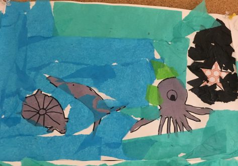 ocean Eric Carle collage