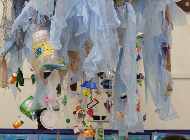 recycled plastic art project