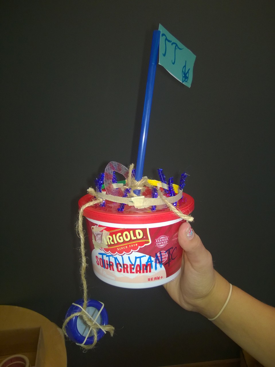 a boat with an anchor