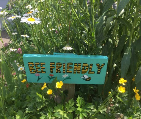 Bee Friendly sign