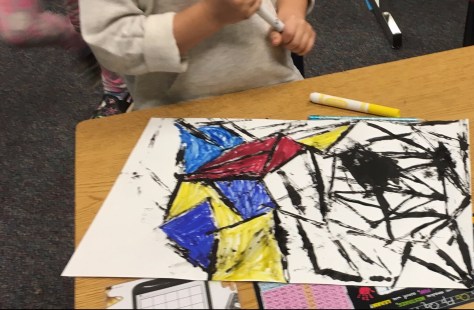 Mondrian inspired paintings
