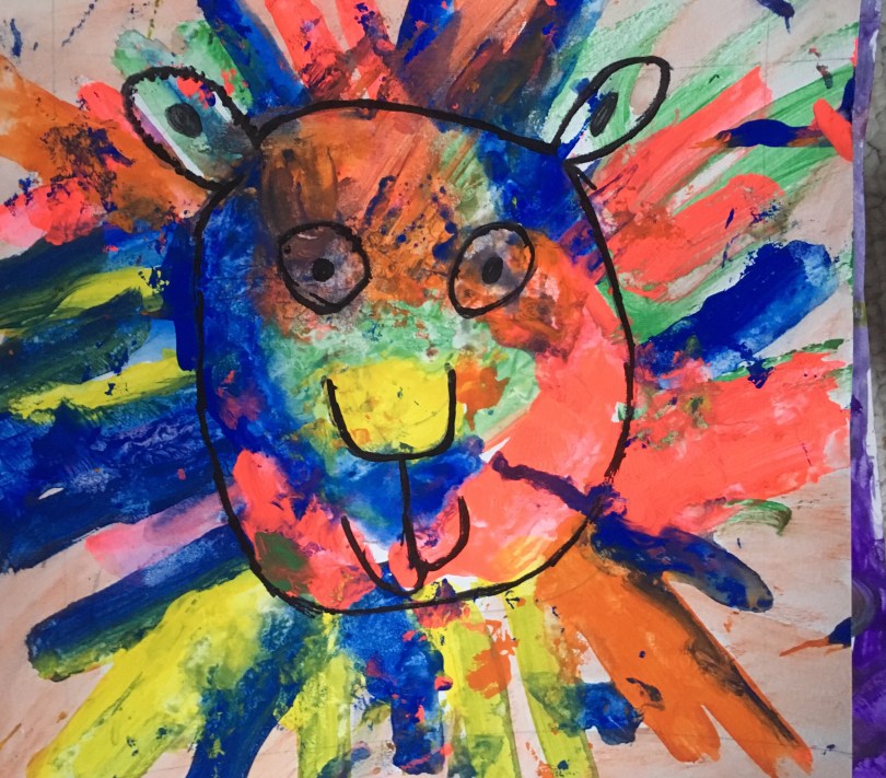 1st grade art lesson