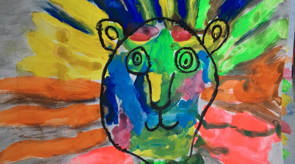 leroy neiman lions 1st grade art