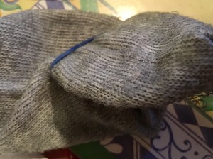 making a sock puppet