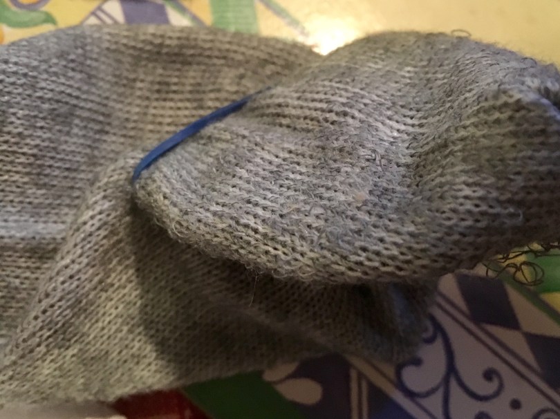 making a sock puppet