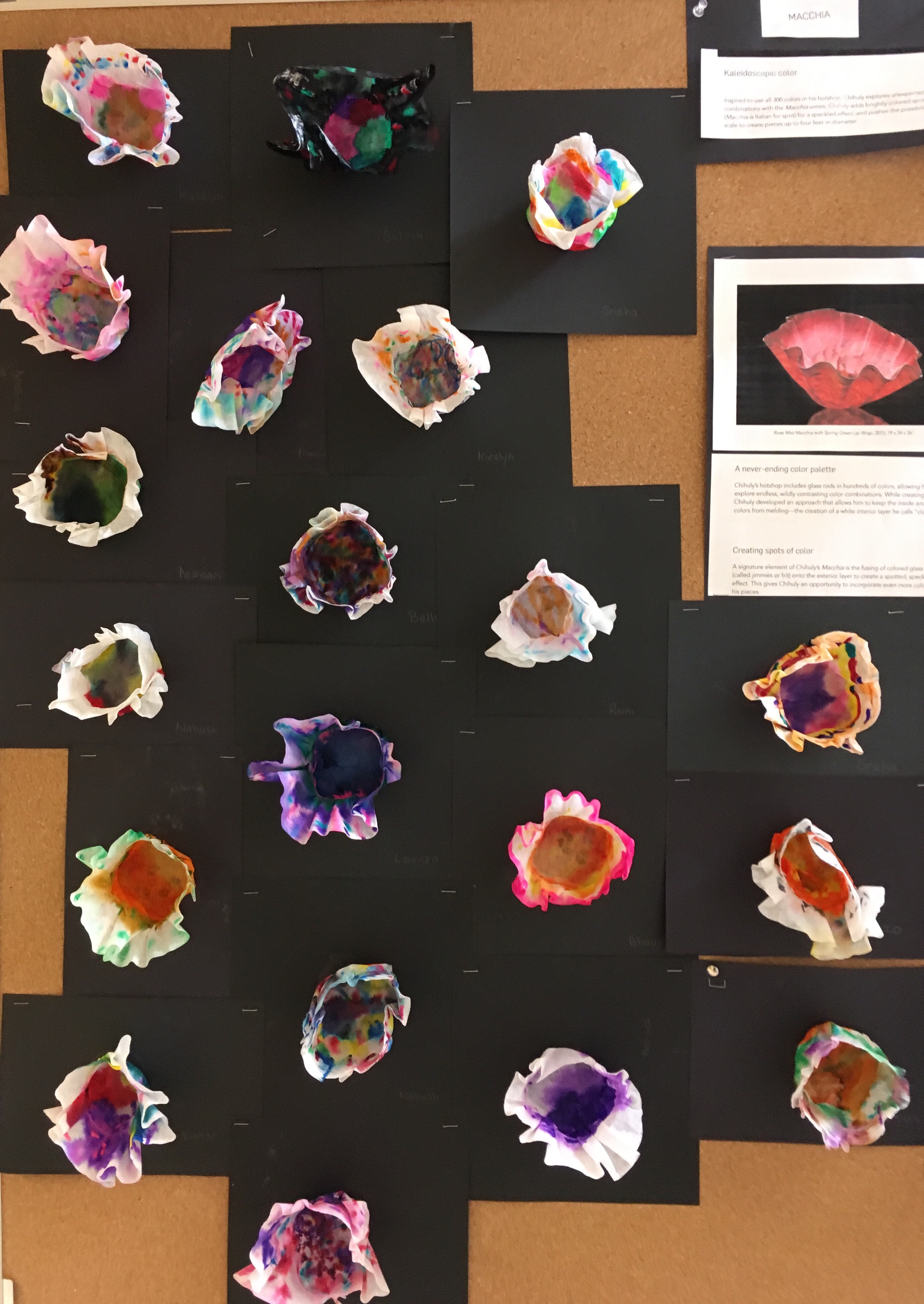 macchia bowls made from coffee filters